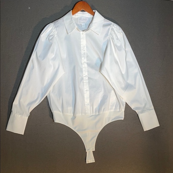 Anthropologie White Blouse Elegant Top - Picture 1 of 10